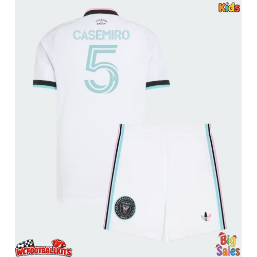 Inter Miami Casemiro #5 Replica Third Stadium Kit for Kids 2026-27 Short Sleeve (+ pants)
